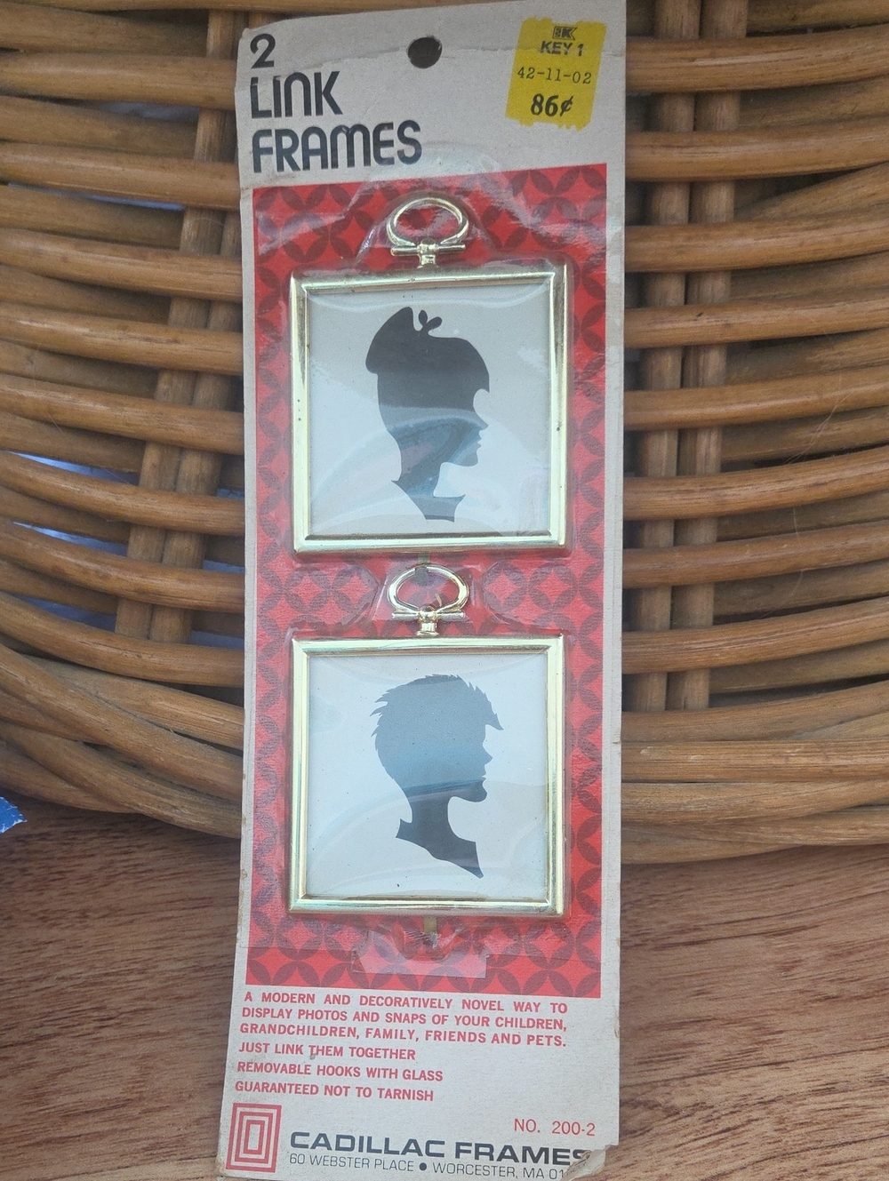 Cadillac Frames Gold Link Picture Frames - Set of 2